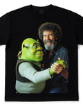 Bob Ross & Shrek Dancing together- T-shirt LIMITED **