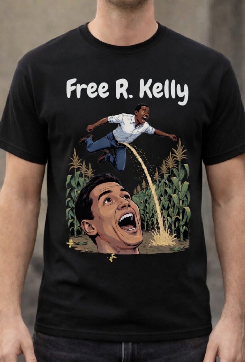 ‘Free R. Kelly’  T-Shirt (WHITE/Black)